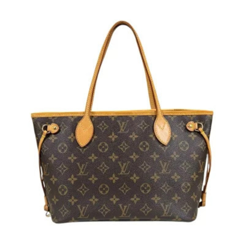 Louis Vuitton Neverfull Monogram Tote Bag Canvas Brown
